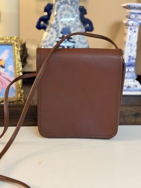 🤎 VINTAGE VALARIE STEVENS TAN LEATHER CROSSBODY BAG!